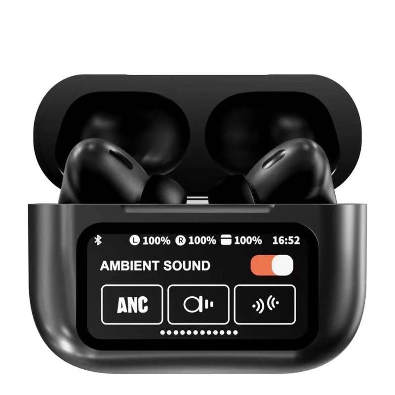 A9 Pro Touch Screen Airpods Pro - ANC Wireless Earbuds With Bluetooth 5.0